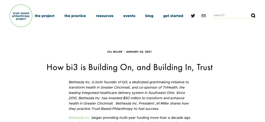 bi3 featured by Trust-Based Philanthropy