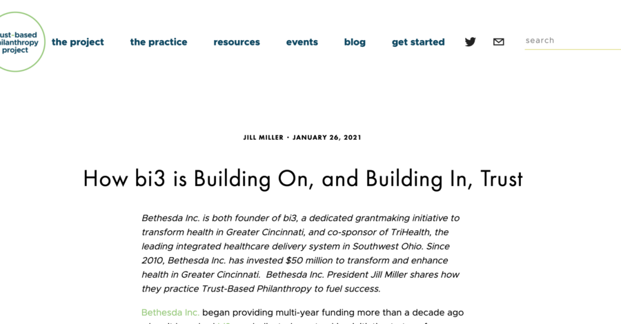 bi3 featured by Trust-Based Philanthropy