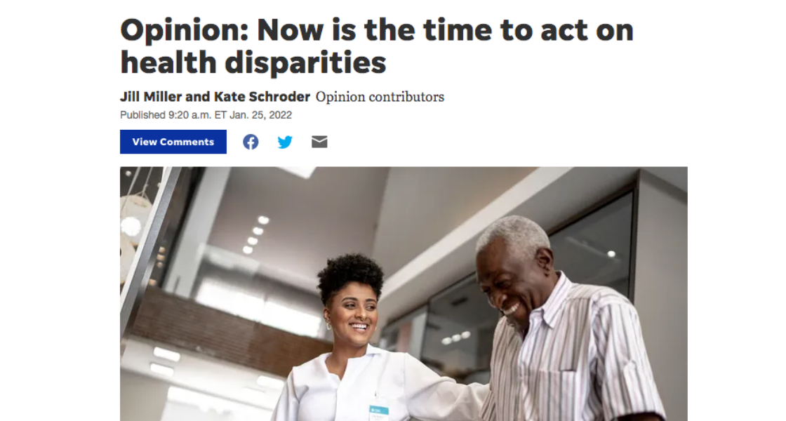 Now is the time to act on health disparities