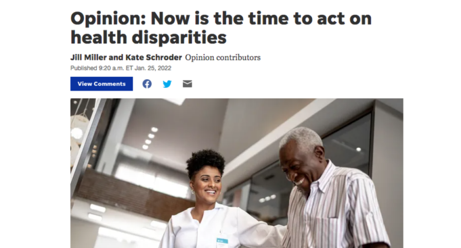 Now is the time to act on health disparities