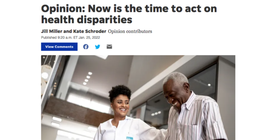 Now is the time to act on health disparities