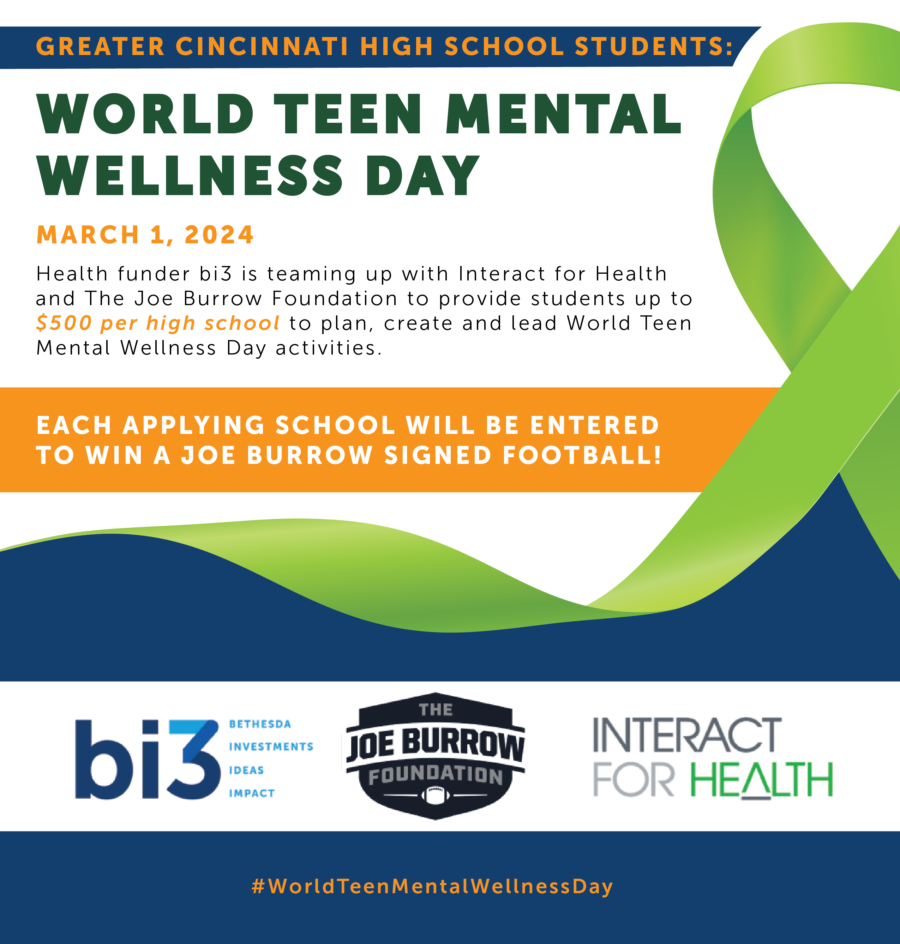 Calling Greater Cincinnati high schools to participate in World Teen Mental Wellness Day
