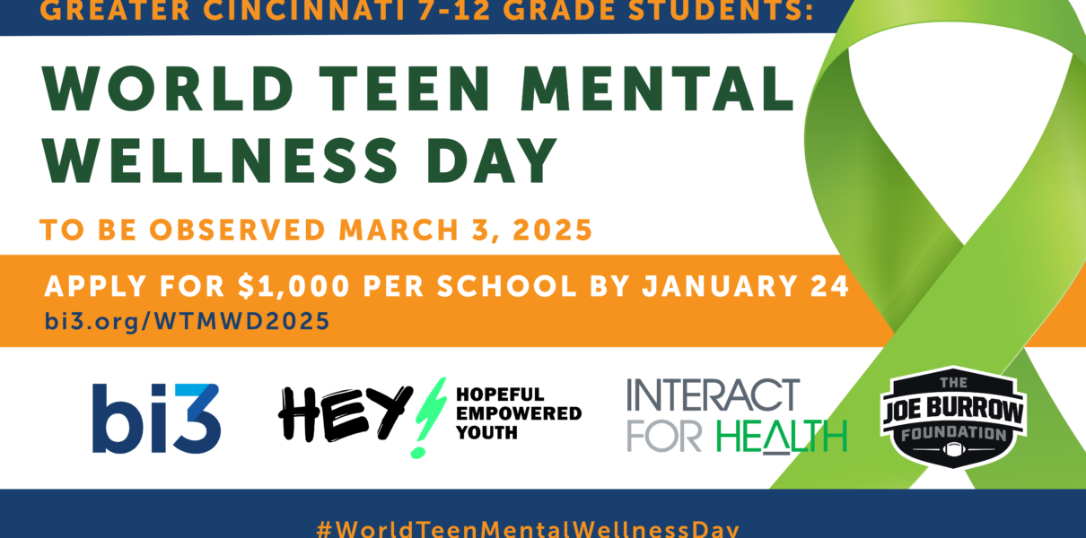 Calling Greater Cincinnati students to participate in World Teen Mental Wellness Day 2025