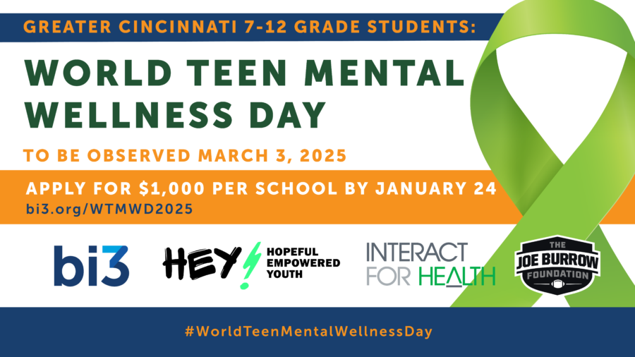 Calling Greater Cincinnati students to participate in World Teen Mental Wellness Day 2025