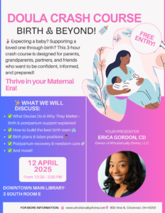 doula crash course on April 12