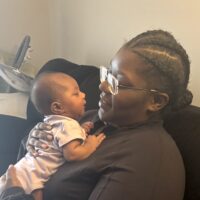 Aaliyah and her baby